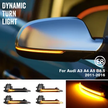 Za Audi A4 A5 S5 B8.5 RS5 RS4 Dinamično Poiščite LED Vključite Opozorilne luči Strani Ogledalo flasher Repetitorja 2013 2016