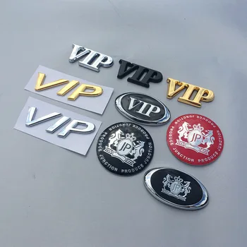 1 KOS 3D Kovinski VIP Logotip Avto Nalepke Strani Emblem Značko Avto Nalepke za Toyota, Honda, Nissan Teana Avto Tuning Styling
