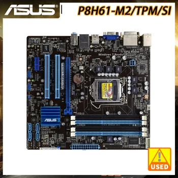 ASUS P8H61-M2/TPM/SI Motherboard 1155 matična plošča Intel DDR3 Core i7 i5 Procesor Intel H61 VGA USB2.0 SATA2 PCI-E X16, Micro ATX