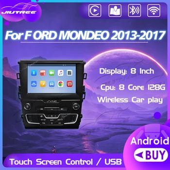 128G avtoradio Z Zaslonom Za Ford Mondeo MK5 2016 2017 Fusion 2013 2014 2012 Android Vodja Enote Radio magnetofon