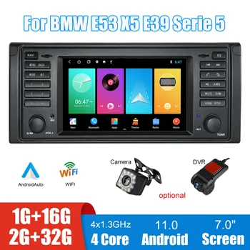 Avto Avdio Android Player 7-Palčni Zaslon MP5 MP3 Radio, GPS Navigacija UKV-Oddajnika je DVR Kamera Za BMW E39 E53 X5 Serie 5