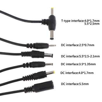 Tok izhodna moč kabel DC moški vtič kabla 2.5*0.7/3.5*1.35/4.0*1.7/5.5*2.1 mm