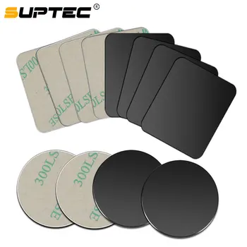 SUPTEC 10 Pack Kovinsko Ploščo Disk za Magnetno Avto Nosilec Železa Listi Nalepke Magnet za Mobilni Telefon, Držalo za Avto Zrak Nastavek za Stojalo