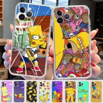 Disney Simpsons Primeru Telefon Za iPhone 14 11 12 13 Mini Pro XS Max Kritju 6 7 8 Plus X XR SE 2020 Funda Lupini