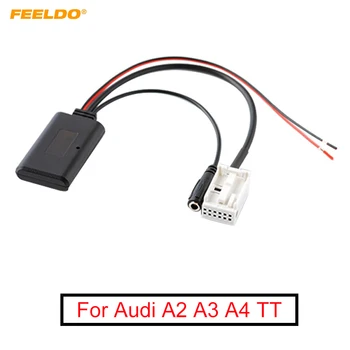 FEELDO 1PC Avto Brezžični Modul Bluetooth Aux Kabla za Zvok Glasbe Adapter Z Micphone Za Audi A2, A3, A4, TT AUX Kabel