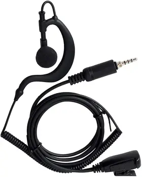 G Oblika 3,5 mm Vtičnica za Slušalke Slušalke Z PRITISNI in govori (prit. in Govori) za Yaesu Vertex VX-6R VX-7E VX-127 VX-170 Ročni Radio