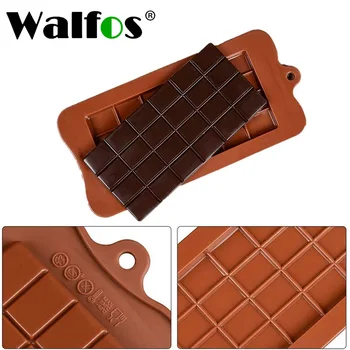 WALFOS Čokolada Plesni Bakeware Torto Plesni Visoke Kakovosti Kvadratnih Okolju Prijazno Silikonsko Silikonsko Plesni DIY 1PC Hrana Razred 24 Votlini