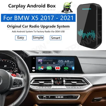 Nadgradnjo Radio Carplay Android Samodejno predvajanje Za BMW X5 2018-2021 Apple Brezžična AI Okno Avtomobila Multimedijski Predvajalnik, GPS Navi enota