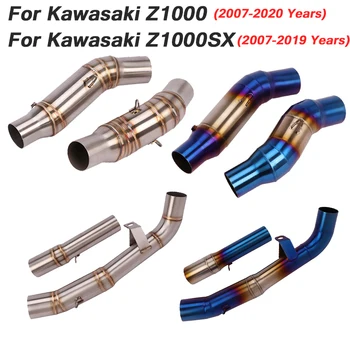 Za Kawasaki Z1000 Z1000SX Ninja 1000 2007-2020 motornega kolesa, Izpušni Pobeg Spremeni v Levo in Desno Titanove Zlitine Sredi Povezavo Cevi Cev