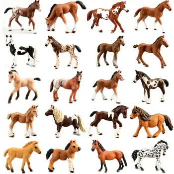 Klasika Zbirateljske Konj Številke Igrače Simulacije Izbor Barv Konj model figur PVC igrač Izobraževalne Playset za Otroke