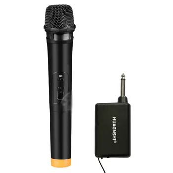 Brezžični Ročni Mikrofon UHF Brezžični Mikrofon 50m Razdalje za Snemanje Karaoke Šoli Stranka Cerkev Fazi