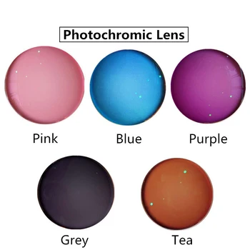 1.56 1.61 1.67 Photochromic Leče Asferični Recept Kratkovidnost Presbyopia Branje Optičnih Anti-Glare Razmislek Kameleon Objektiv