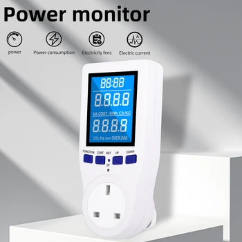 Digitalni Wattmeter LCD Moči Meter Electricy poraba Energije Kwh Meter Merilnik Električne energije Merilnik Električne energije, Uporaba Monitorja Priključite