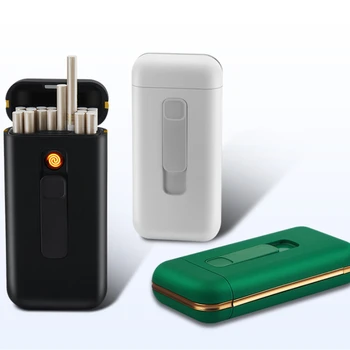 Blagovne znamke Plastičnih Redni Tanke 20 Cigaret Primeru Lažji USB Polnilne Ultra Tanko Cigareto v Primeru 119*56mm
