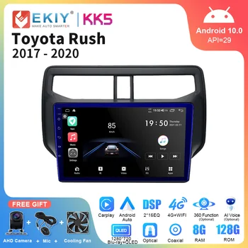 EKIY KK5 Android 10 Za Toyota Rush 2017-2020 QLED Smart Avto Radio AI Glas Večpredstavnostna Stereo Audio (Stereo zvok Vidio Predvajalnik Navigacija GPS