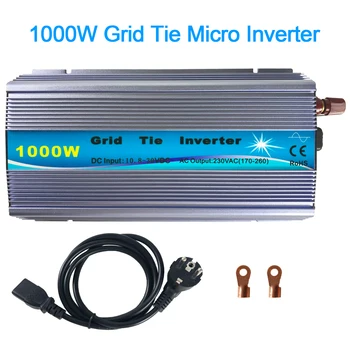 1000W mrežo kravato mikro inverter DC 10.8 V-30V na AC 220V 230V pure sine wave MPPT solarni inverter za solarni sistem