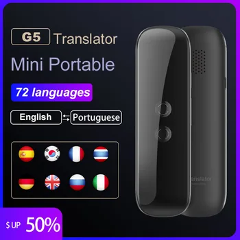 G5 Glas Prevajalec 70 Jezikov Več Jezikov Instant Prevajanje Mini Brezžična 2 Način Realnem Času Prevajalec APP Napravo Bluetooth