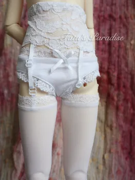 BJD lutka obleko za 1/4 1/3 SD MDD doll obleke, nogavice nastavljiv bela seksi čipke naramnice naselitve