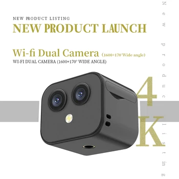 4K širokokotni dvosmerni Pogovor HD Night Vision Magnetni WiFi Varnostne Kamere withAPP Seks Video Snemalnik Prenosni Smart Mini Kamera
