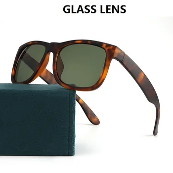 Vazrobe Stekla, sončna Očala Moški Ženske Anti Scratch Black/temno Zeleno Sonce Očala za Človeka Vožnje Oči Zaščito