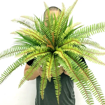 50/65 cm Velike Umetne Vejice Tropskih Palm Rastline Ponaredek perzijski Steni Visi Drevo Palme Plastike, ki Spadajo Listi za Zunanjo Dekor