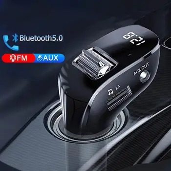 Bluetooth 5.0 Aux Prostoročni Brezžični Kit Auto Dvojno Usb Avto Polnilec Avto Radio Fm Modulator Avtomobilskih FM Oddajnik MP3 Predvajalnik