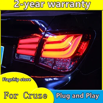 Avto Styling LED Rep Lučka Za Chevrolet Cruze 2009-2014 Limuzina zadnje luči Zadnje Luči DRL+Vključite Signal+Povratne Dodatki