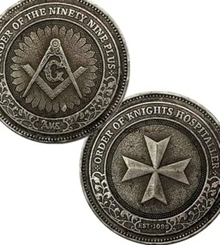 Prostozidarska spominski kovanec proizvajalci zbiranje medalja srebrna dolar
