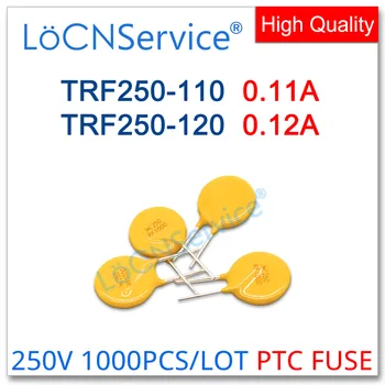 LoCNService 1000PCS TRF250-110 TRF250-120 250V 0.11 A 0.12 A RF110 RF120 JK250-110U JK250-120U Resettable Varovalko PTC DIP Kitajski TRF
