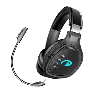 Bluetooth Slušalka Bluetooth 5.1 Brezžični Igralec Slušalke Stereo Žične Slušalke Igranje z Snemljiv Mikrofon za Prenosni RAČUNALNIK