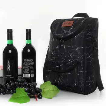 Nov Hladilnik Vrečko za Vino, Šampanjec za Večkratno uporabo Vino Izolirani Torbi 1-2 Steklenički Bevergae Prevoznik Tote Ice Box Aluminijasto Folijo Toplotne Vrečko