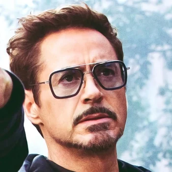 Iron Man Tony Stark sončna Očala Kvadratnih sončna Očala Moške blagovne Znamke Oblikovalec 2022 Očala Retro Robert Downey JR Očala UV400