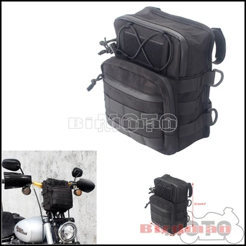 Motoristična Oprema Klub Slog Krmilo Bag Black Potovalne Prtljage torba Nepremočljiva Torba Za Orodje Harley Softail Dyna Sportster