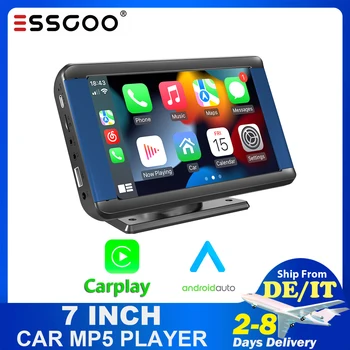 ESSGOO 7 Palčni Avto Radio Multimedijski Predvajalnik Videa, Brezžični Carplay Wireles Android Auto Bluetooth Ogledalo Povezavo Avto Pad Z Nosilcem