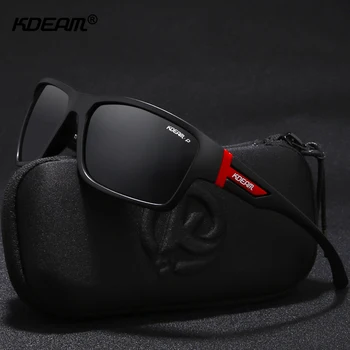 KDEAM Očitna Design Polarizirana sončna Očala Šport Za Moške Očala za Sonce, Svež Premaz Objektiv Proti trčenju Primeru Vključuje