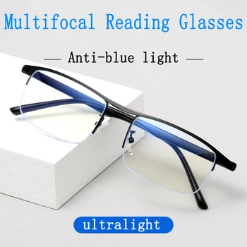 Inteligentni Progresivna Multifokalna Obravnavi Očala Za Moške, Ženske ComputerSight Jasno, Anti-Modra Svetloba Nastavljiv Očala 1.5