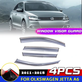 Windows Vizir za Volkswagen VW Jetta A6 GLI 2011~2018 Dim Stražar Deflektor platnene strehe Sonce Dež Obrvi Accessorie 2012 2013 2014
