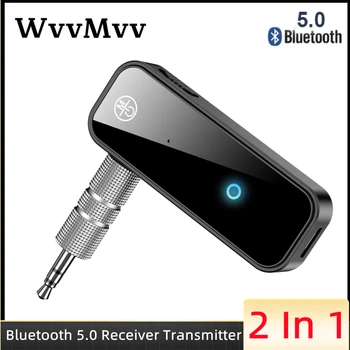 Bluetooth 5.0 Sprejemnik Oddajnik 2 V 1 Brezžični vmesnik 3.5 mm Audio Jack Adapter Za Avto Avdio Glasbe Aux Prostoročno, Slušalke