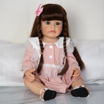 55 CM Vodotesno Silikonsko Prerojeni Baby Doll Princesa Pravi, Da Življenje Novorojenčka Lutke Igrača Za Dekleta Rojstni dan, BOŽIČ Darilo
